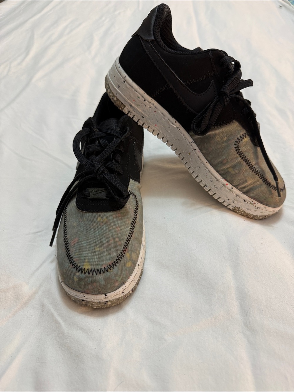 Nike Air Force 1 Crater Black Photon Dust Low Trainer shoes